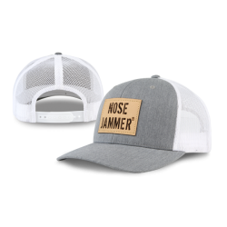 Curved Bill Trucker Hat GrayWhite